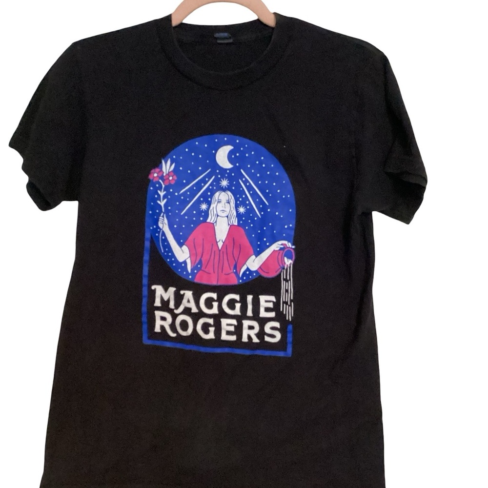 Maggie Roger’s Black Graphic Tour Tee - Women's Short Sleeve